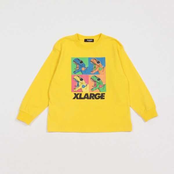 恐竜モチーフ長袖Tシャツ