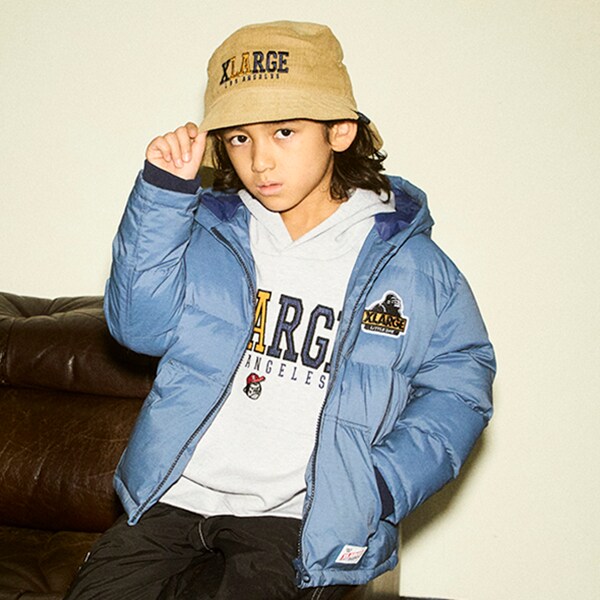 キッズ服男の子用(90cm~)XLARGE KIDS 中綿ブルゾン 110cm ブラック アウター 福袋