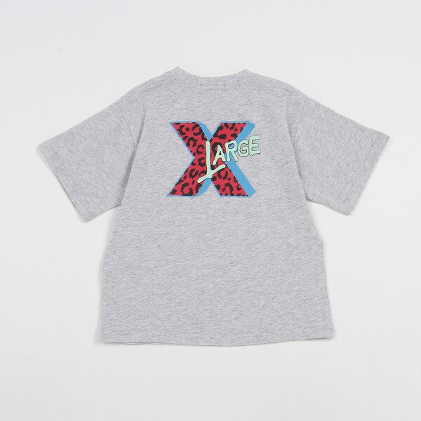 バッグ大文字Xプリント半袖Tシャツ