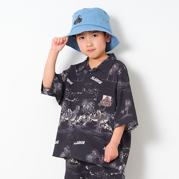恐竜アロハ柄シャツ