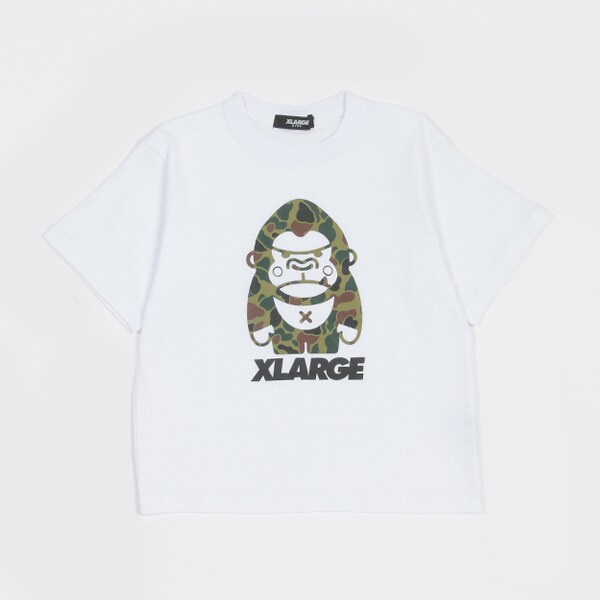 カモ柄ファニーゴリラ半袖Tシャツ