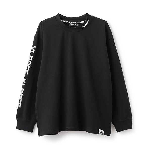 リフレクターロゴボトルネック長袖Tシャツ