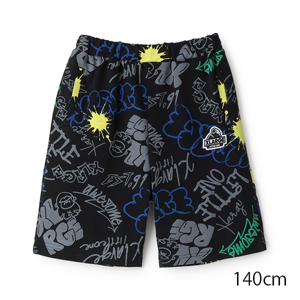 グラフィティ総柄ショートパンツ