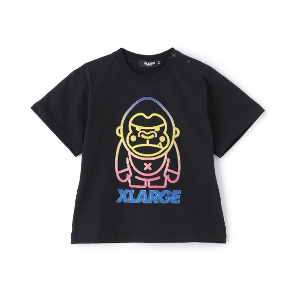 ネオンファニーゴリラ半袖Tシャツ
