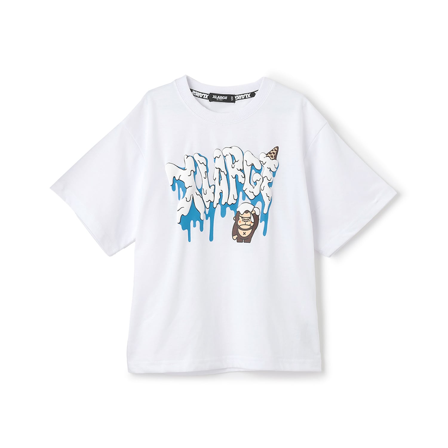 【吸水速乾】ファニーゴリラ&アイスクリーム半袖Tシャツ
