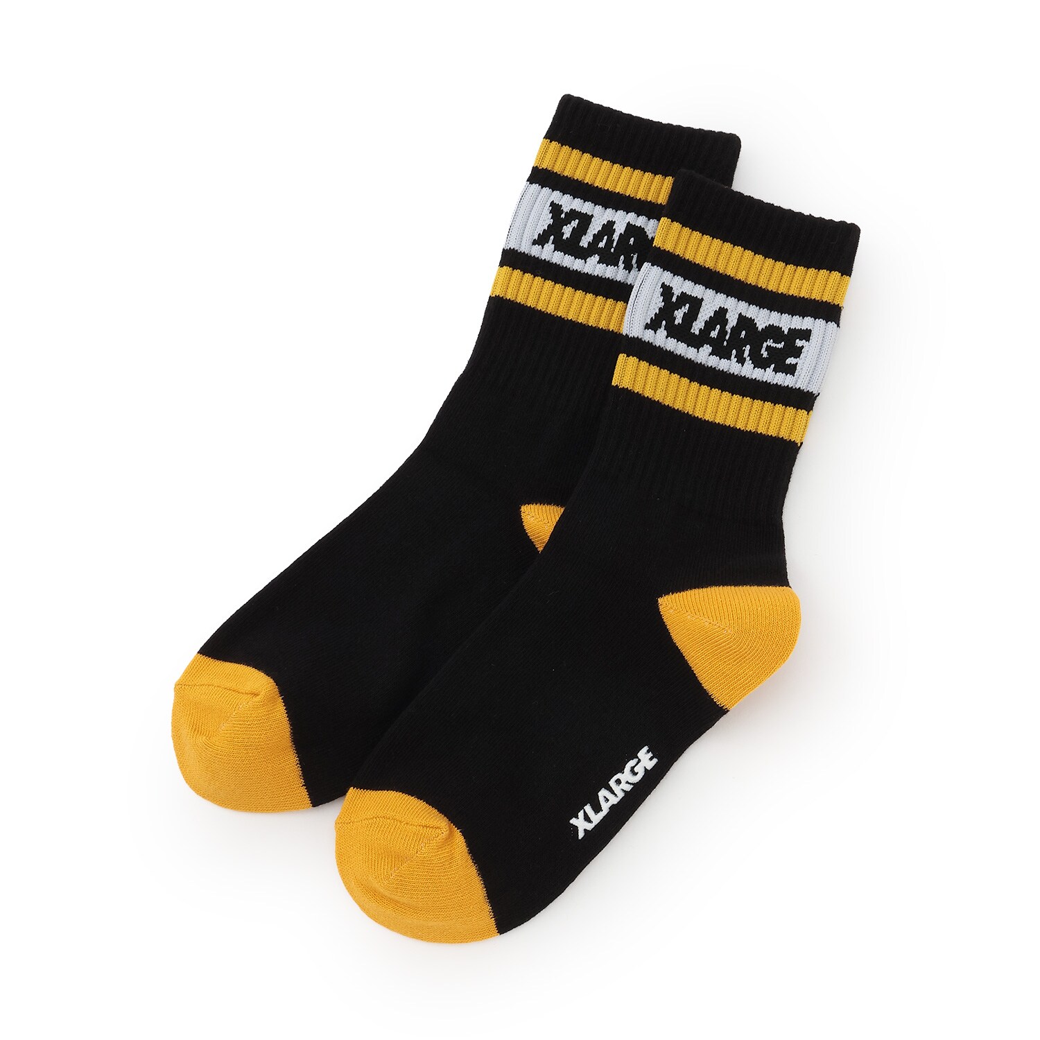 ロゴラインクルーソックス(13-15cm トップ グレー): キッズ
