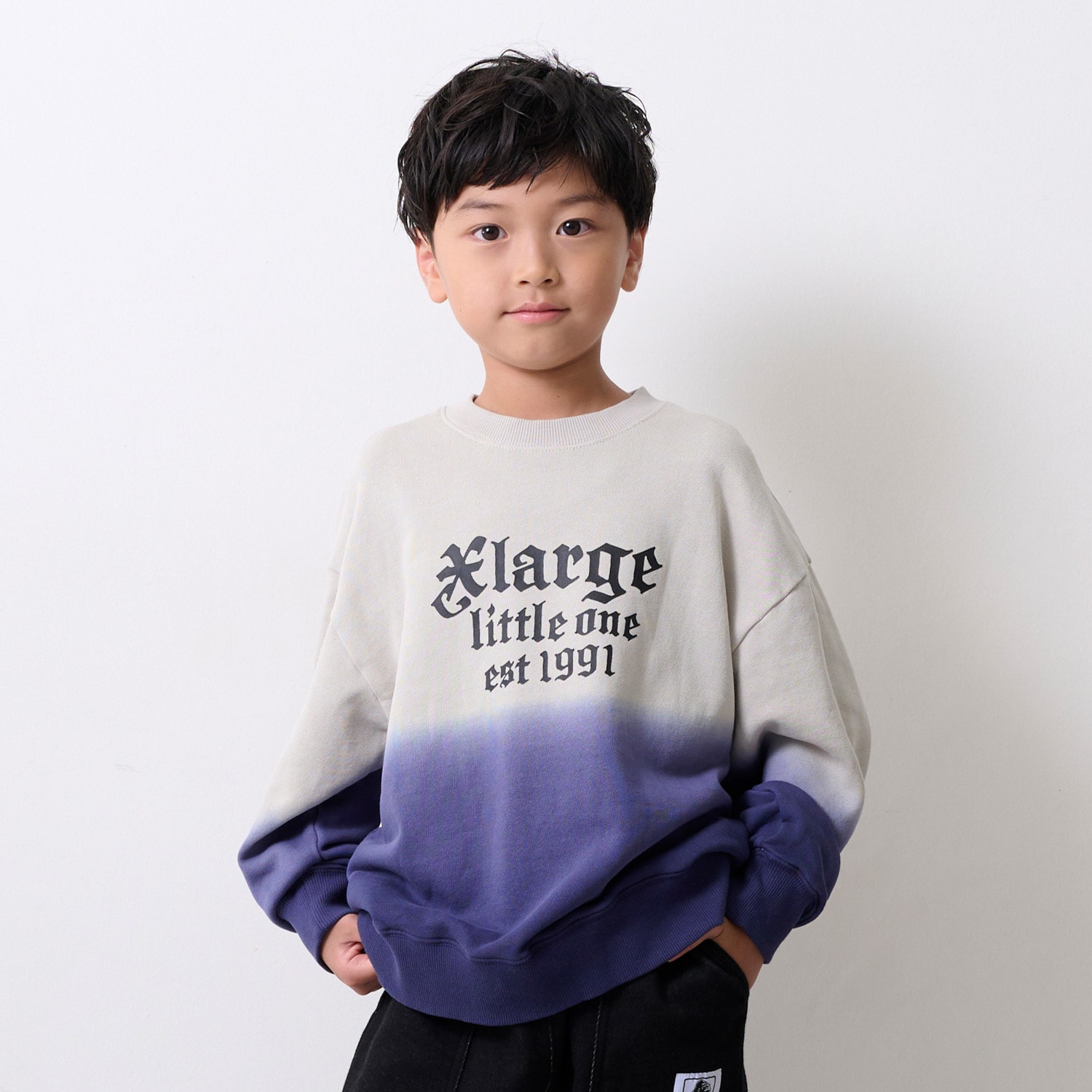 グラデーションタイダイトレーナー(90cm グレー): キッズ - ナルミヤ