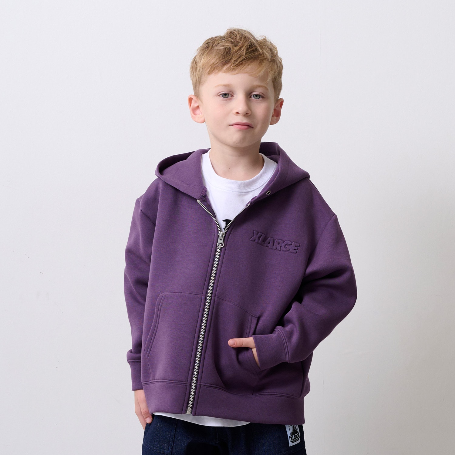 バックOGダンボールニットジップパーカー