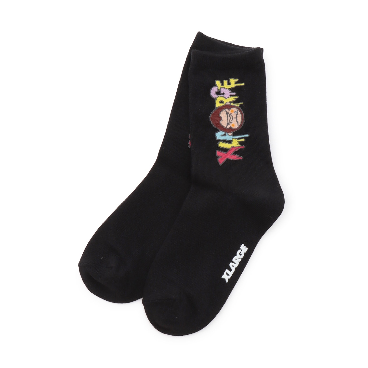 ファニーゴリラ&ドリップロゴクルーソックス