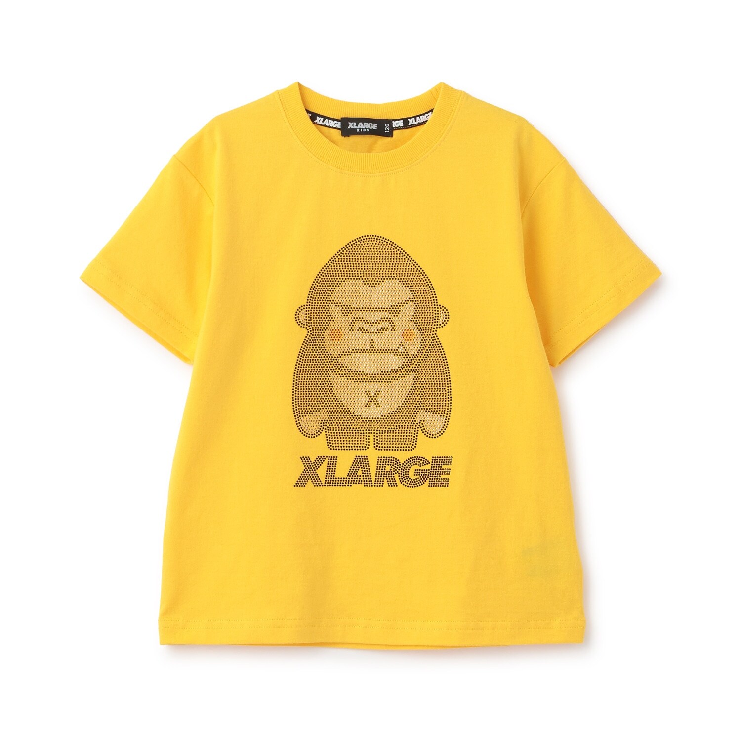 ラインストーンファニーゴリラ 半袖Tシャツ