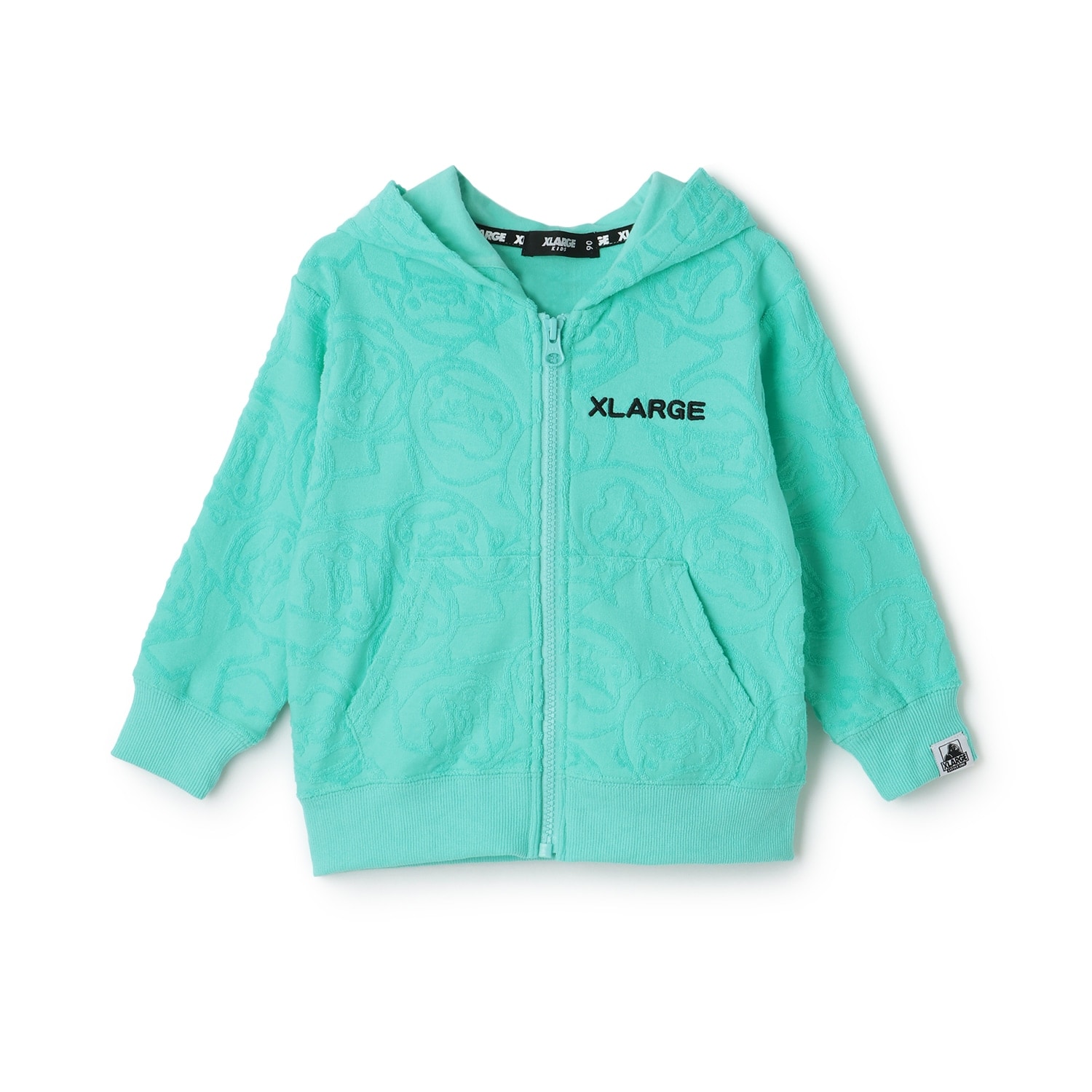 ファニーゴリラパイルジャカードジップパーカー