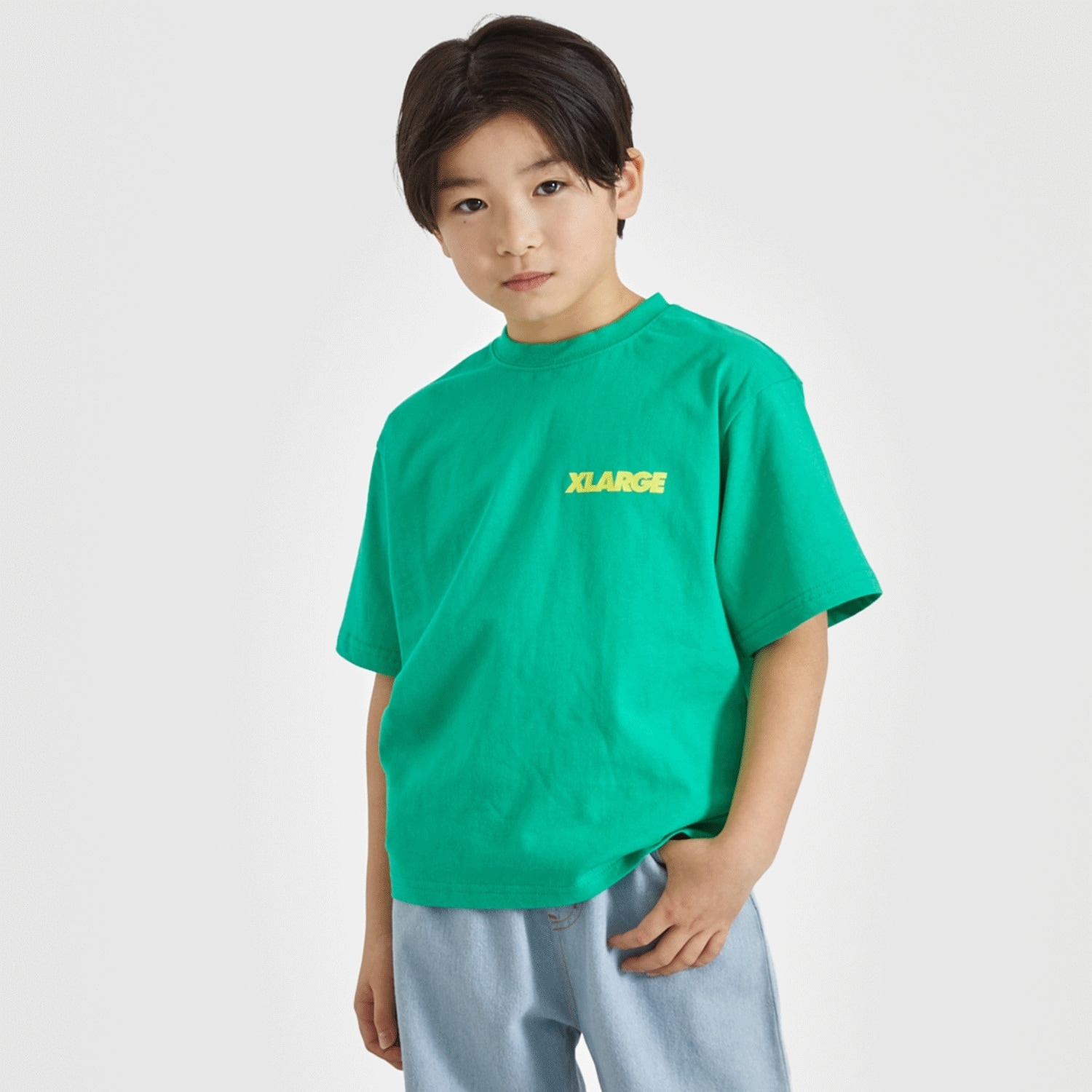 スランテッドOGバックプリント半袖Tシャツ