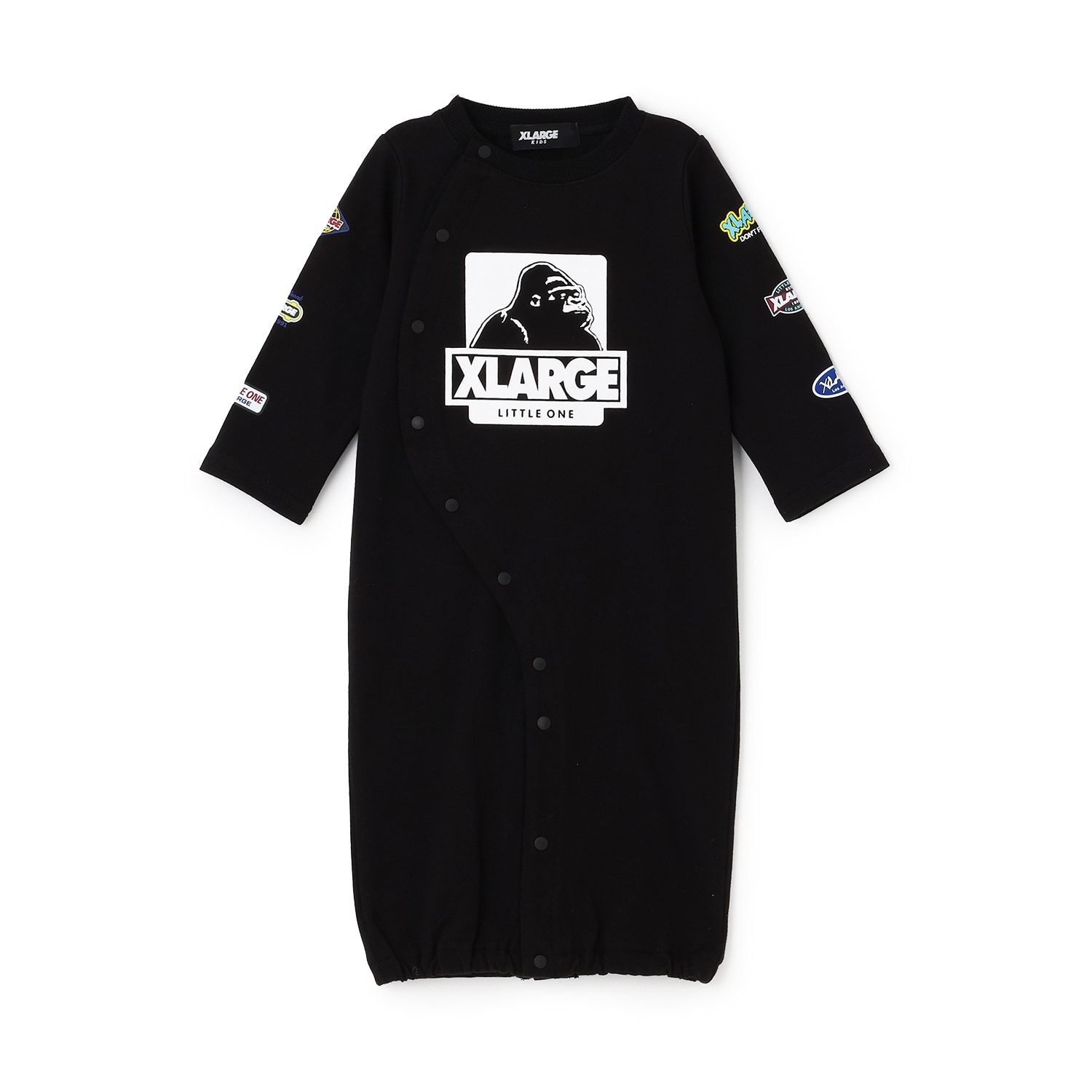 袖ロゴワッペン風プリントOG長袖2WAYオール