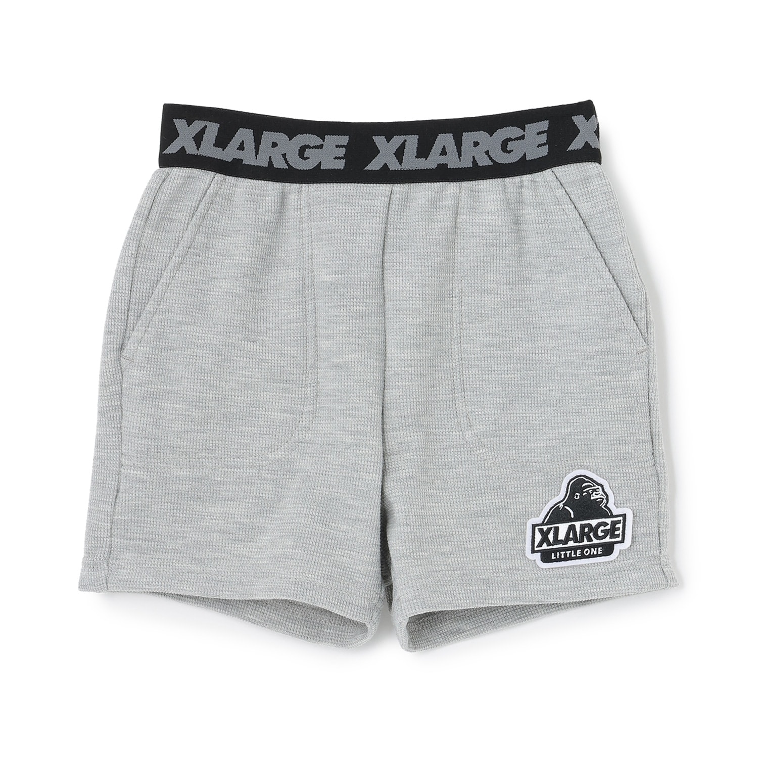 ウエストロゴ ワッフル素材ショートパンツ