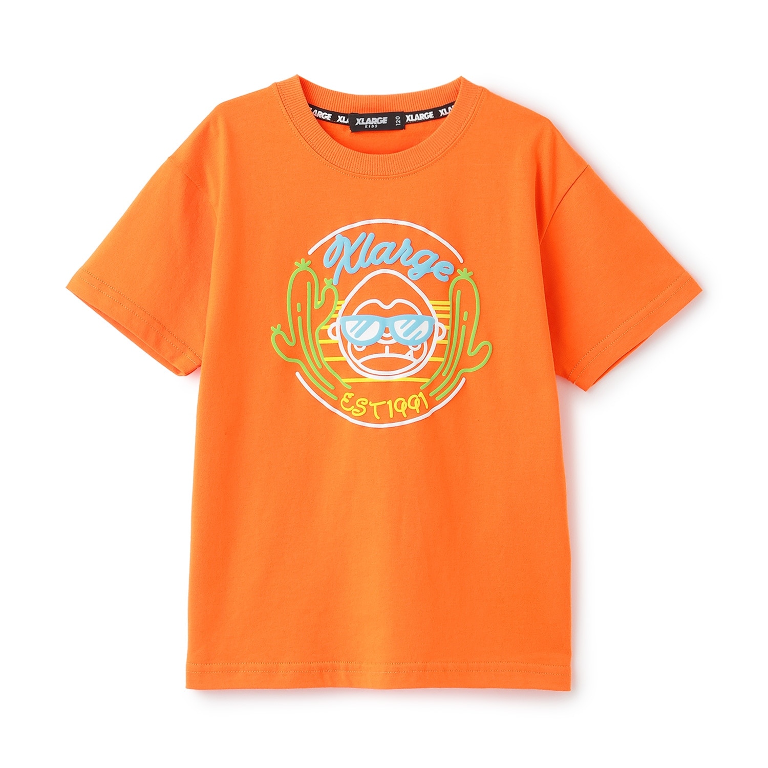 ネオンポップファニーゴリラ 半袖Tシャツ