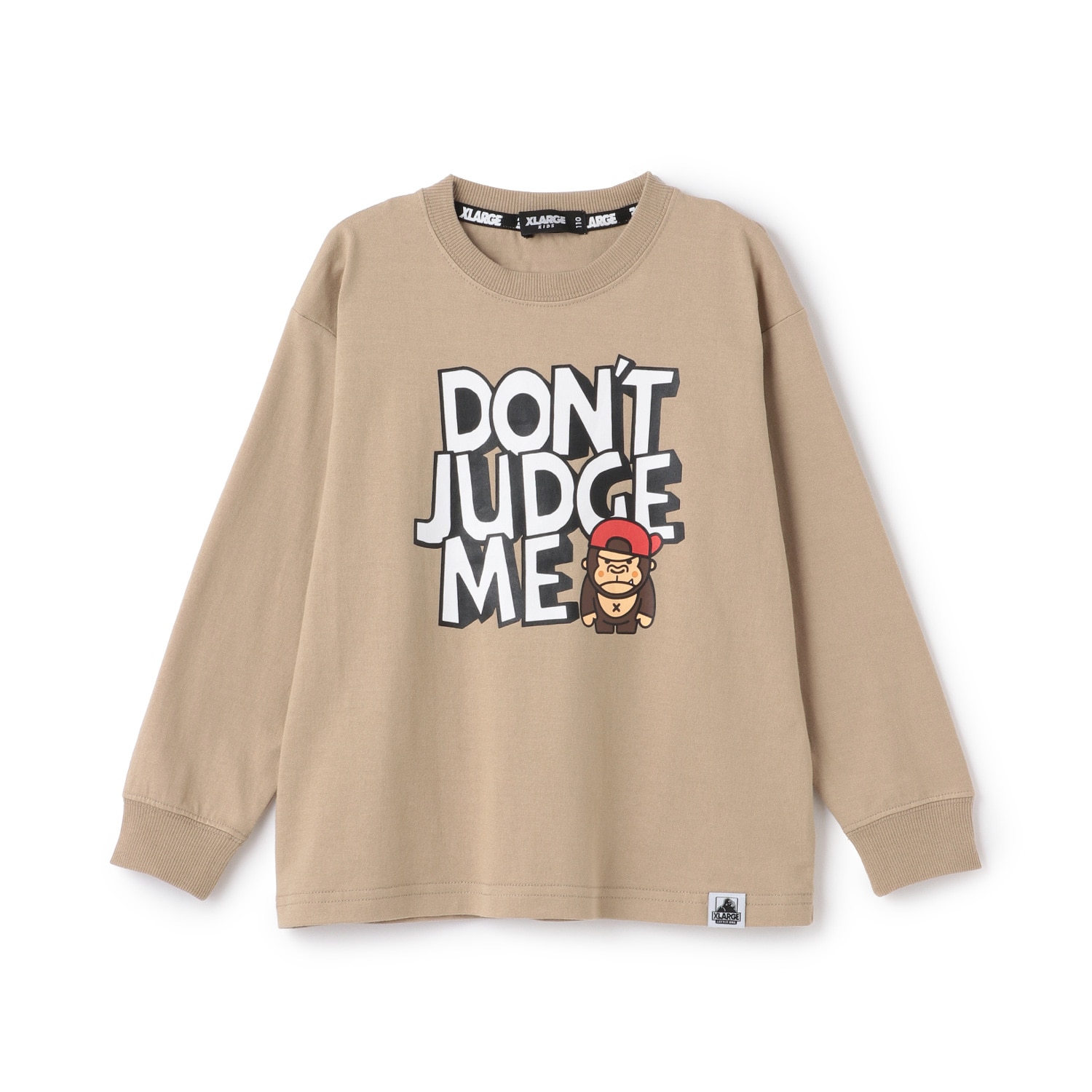 【人気商品再入荷】【直営店で取り扱い無し】ファニーゴリラメッセージ長袖Tシャツ