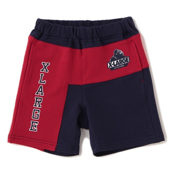 切り替えカット裏毛ショートパンツ