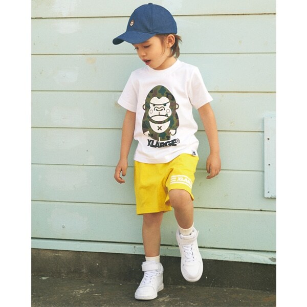 迷彩ファニーゴリラTシャツ(80 白): キッズ - ナルミヤ