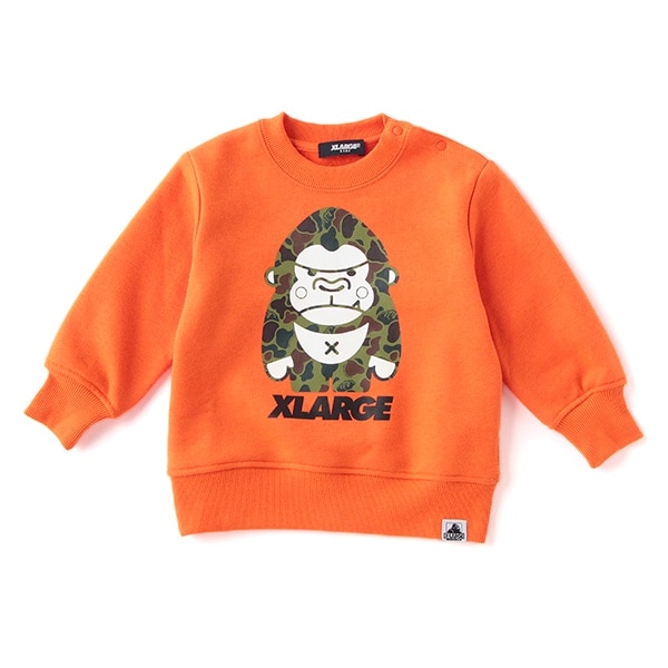 裏起毛 迷彩ファニーゴリラトレーナー