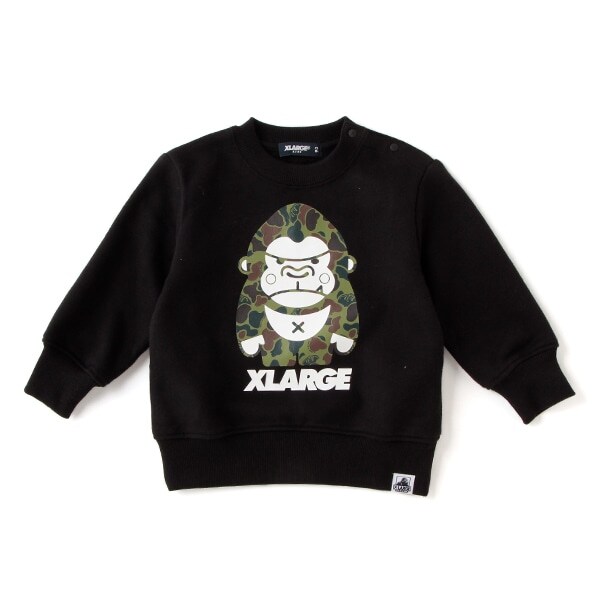 裏起毛 迷彩ファニーゴリラトレーナー