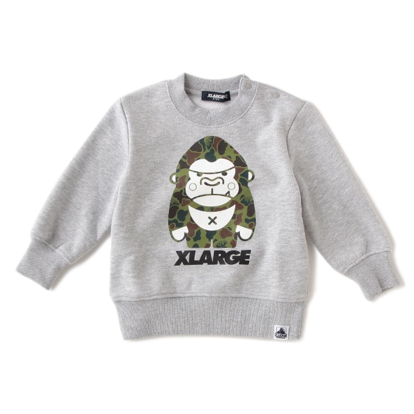 裏起毛 迷彩ファニーゴリラトレーナー