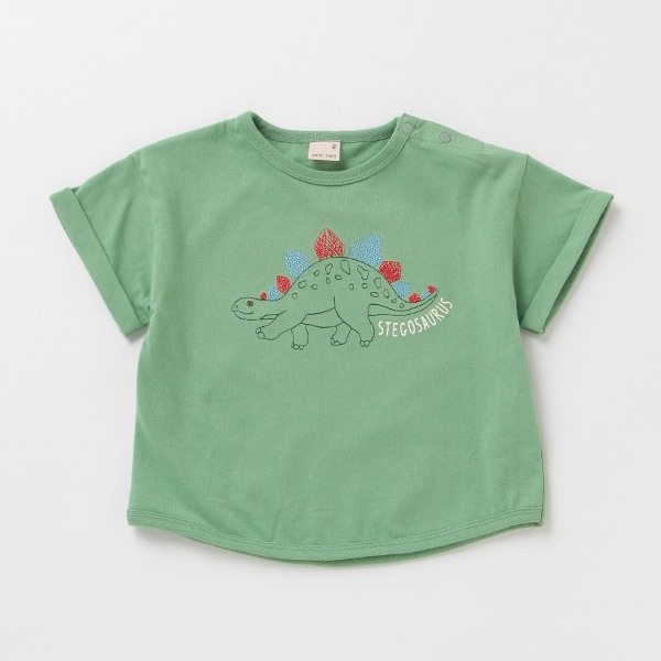 恐竜刺しゅうTシャツ