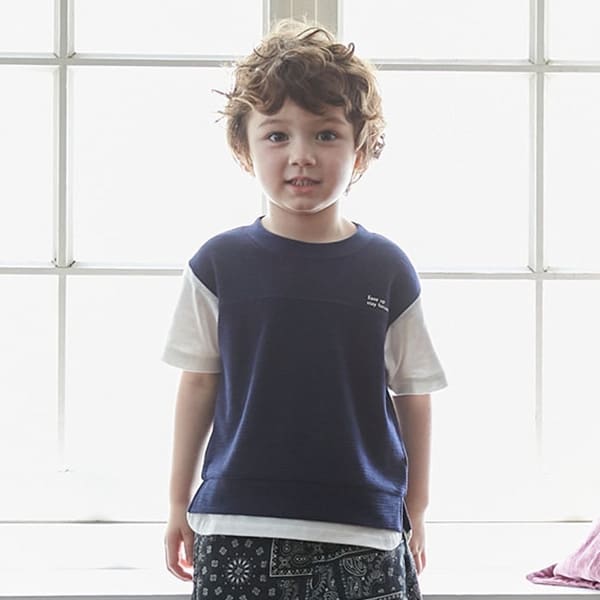 【接触冷感】ベスト風切替Ｔシャツ