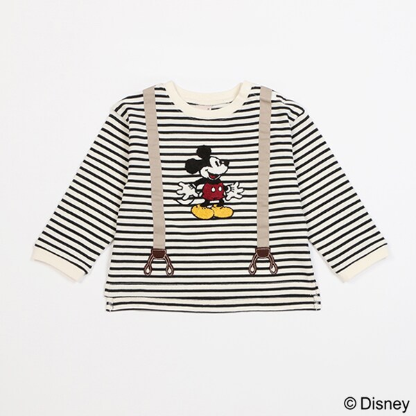 【Disney】ミッキー/サスペンダーロンT