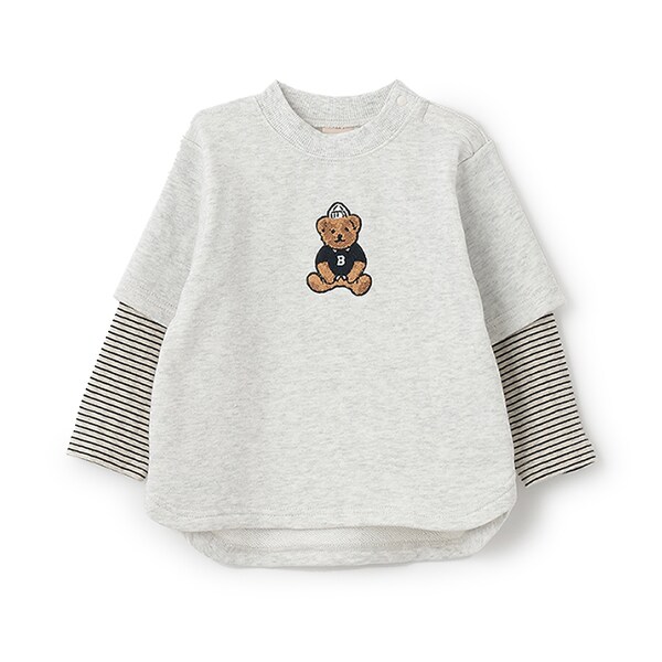 【リンク】くまサガラ重ね着長袖Tシャツ(キッズサイズ)