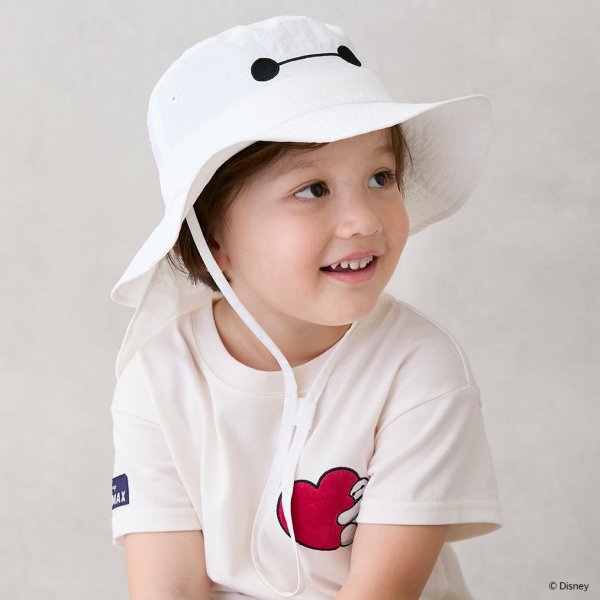 Disney】UV加工ハット(50cm オフ ホワイト): キッズ - ナルミヤ