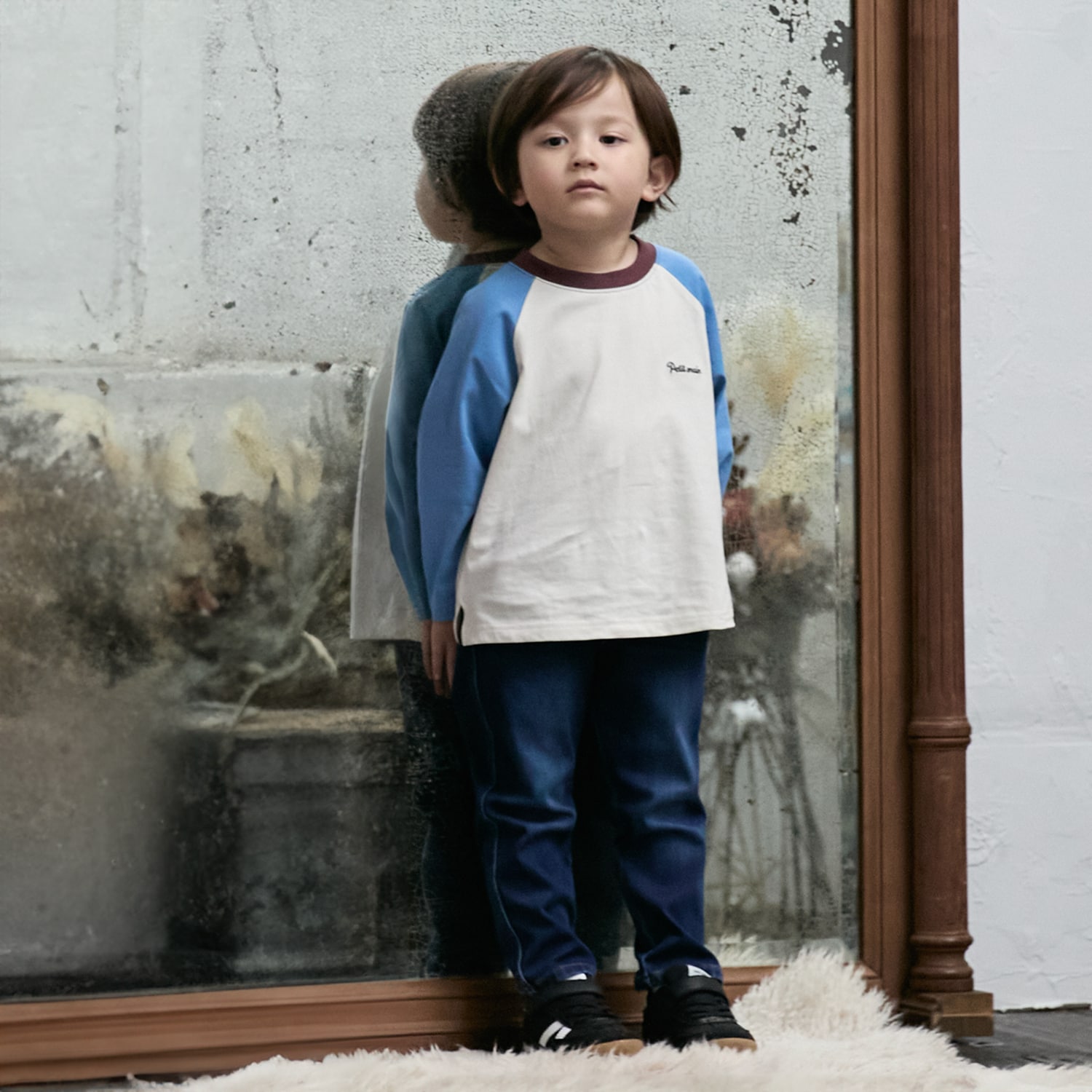 【Lee】カットデニムパンツ