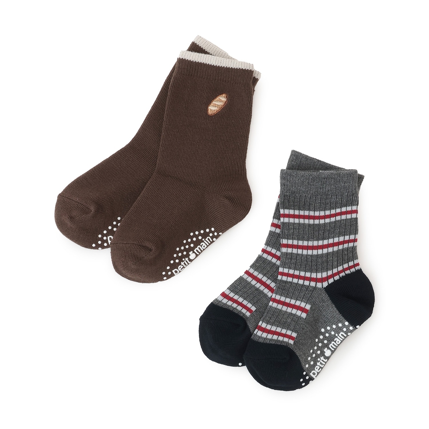 パン刺しゅうソックス2P