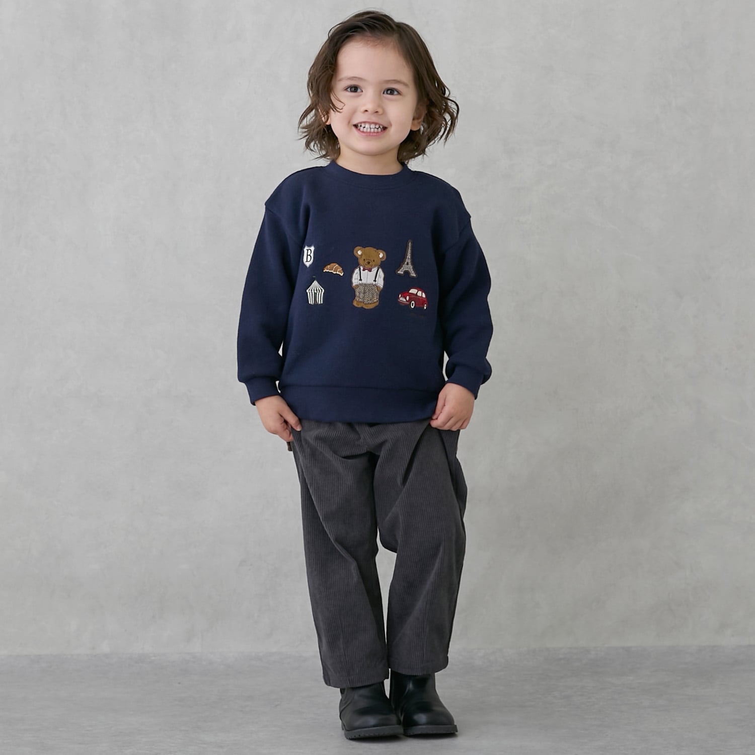 ゆるシルエットタックパンツ