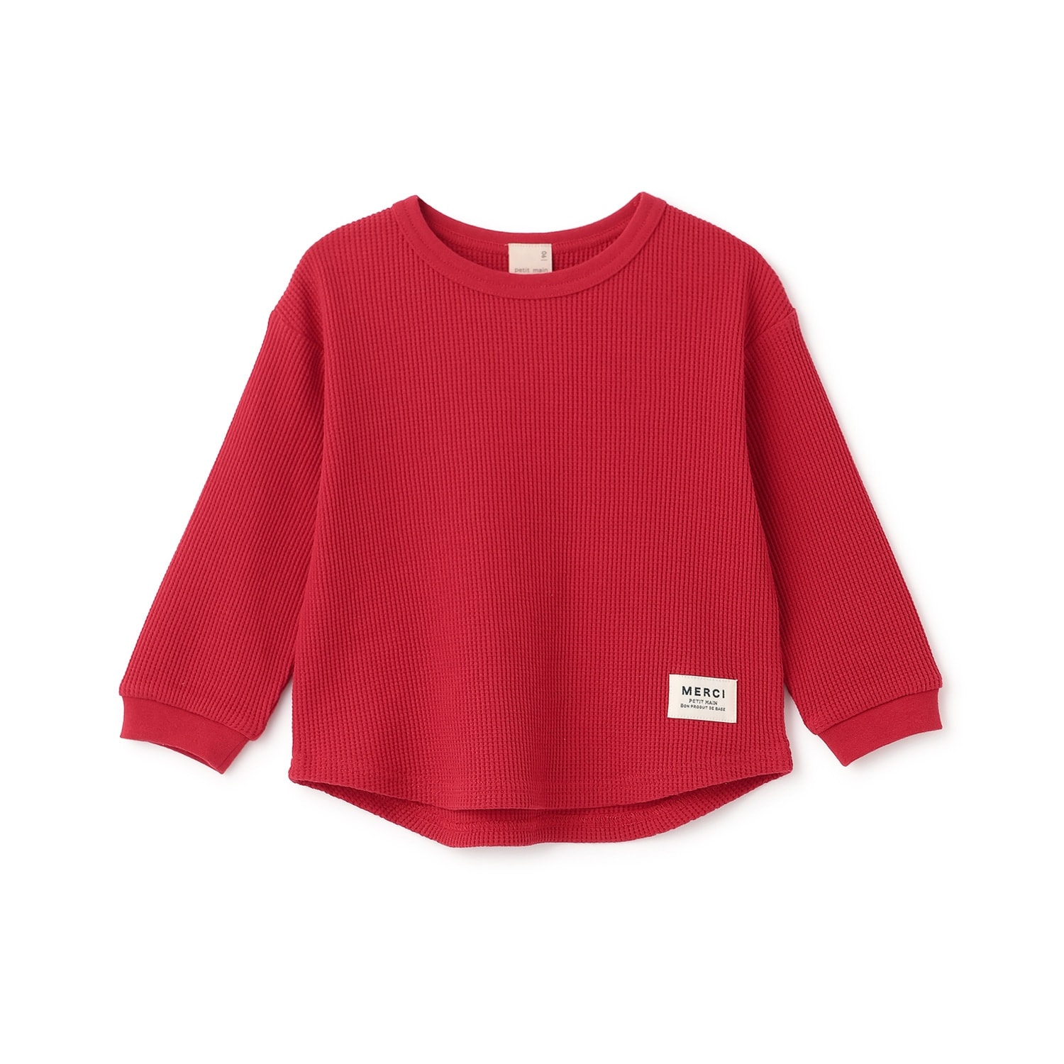 【プティプラ】ワッフル長袖T