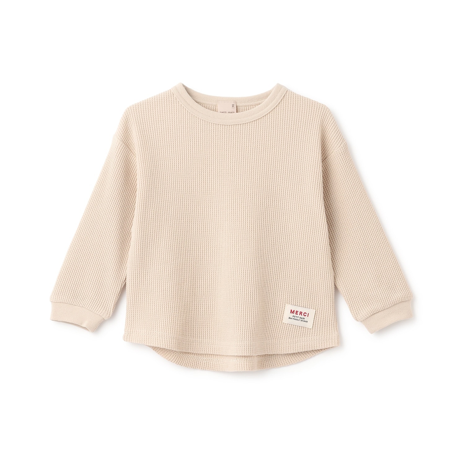 【プティプラ】ワッフル長袖T