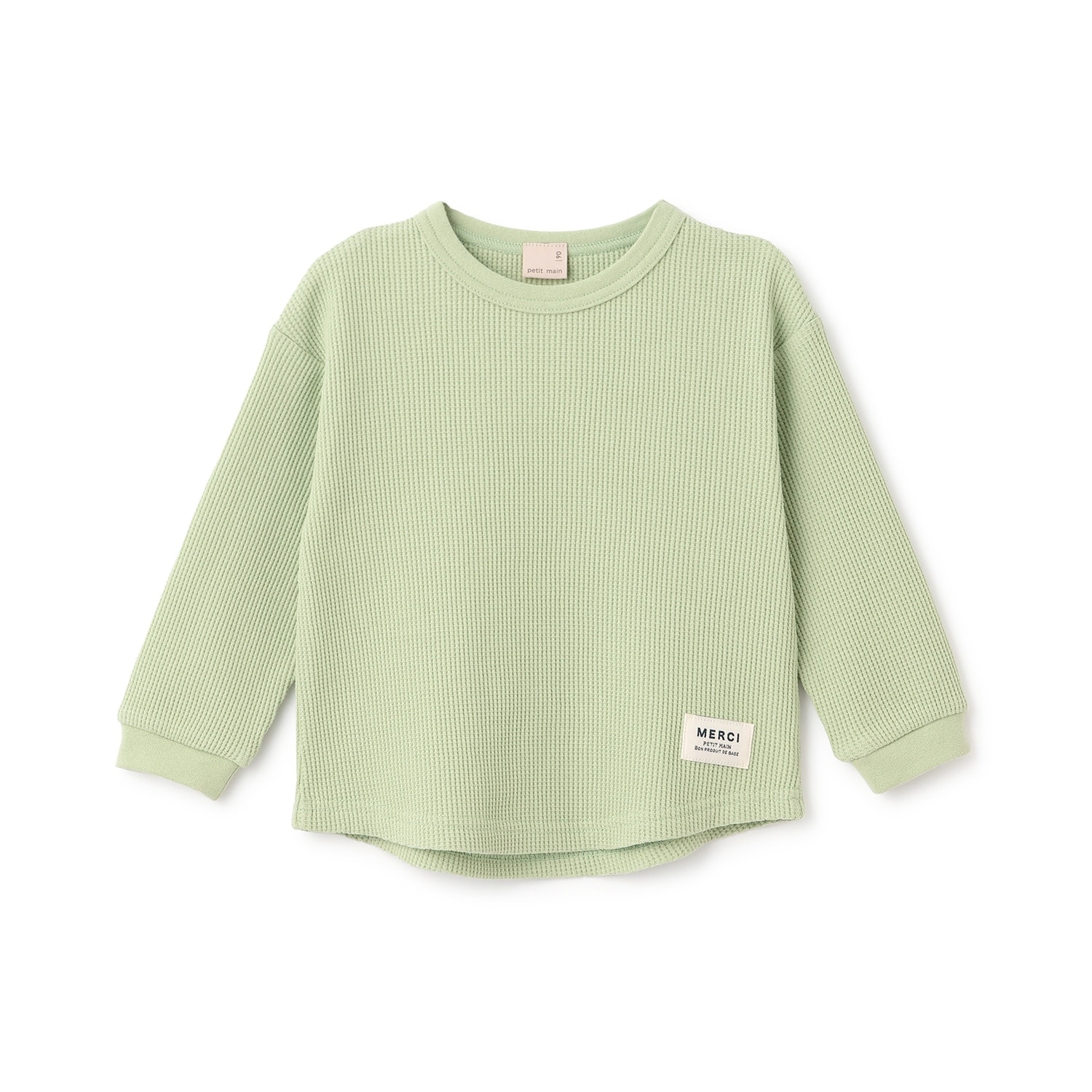 【プティプラ】ワッフル長袖T