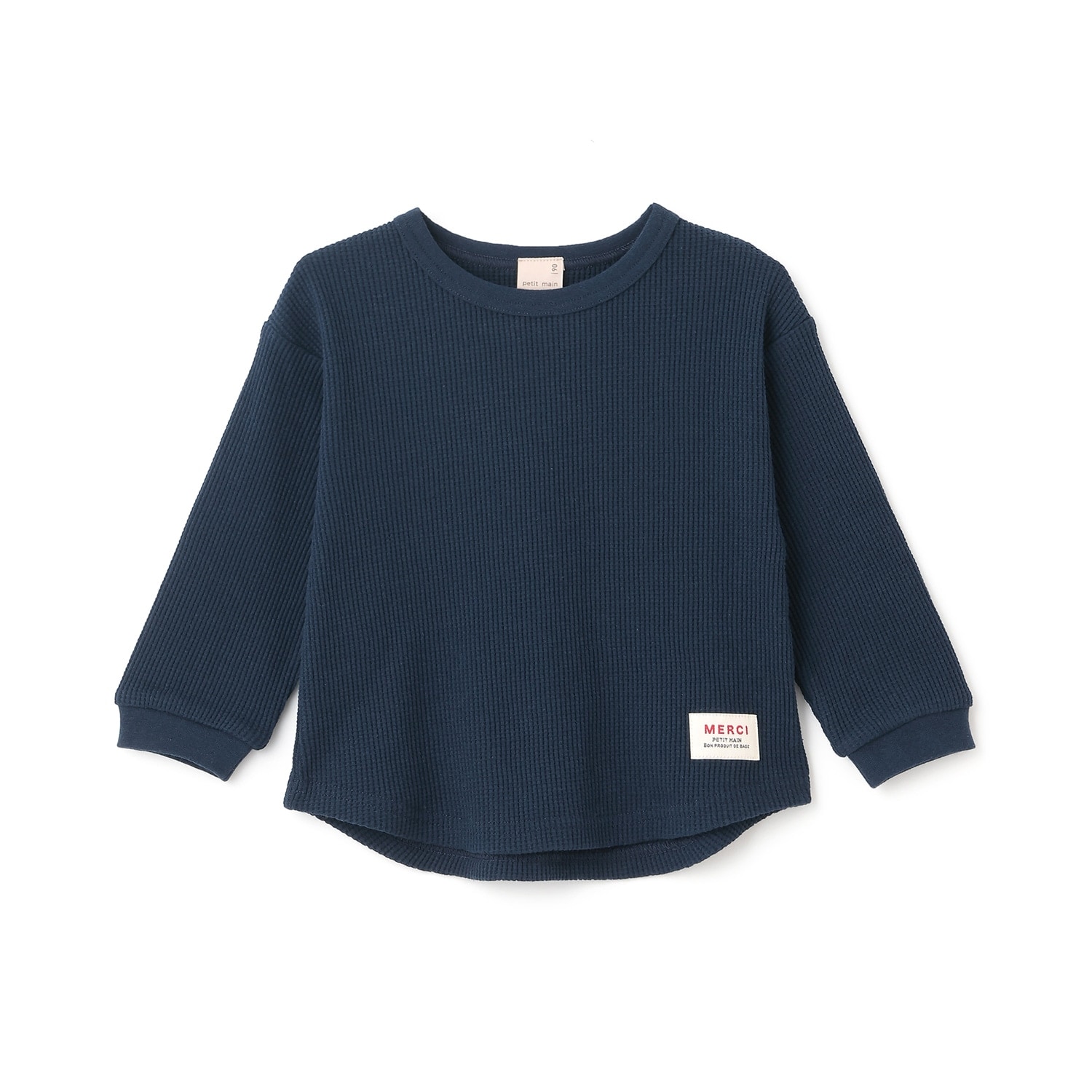 【プティプラ】ワッフル長袖T