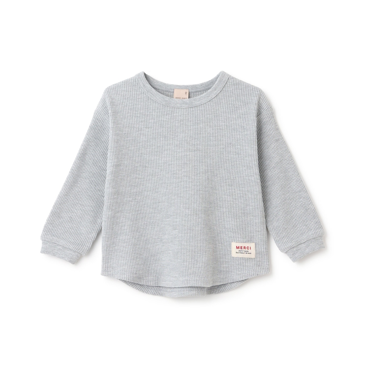 【プティプラ】ワッフル長袖T