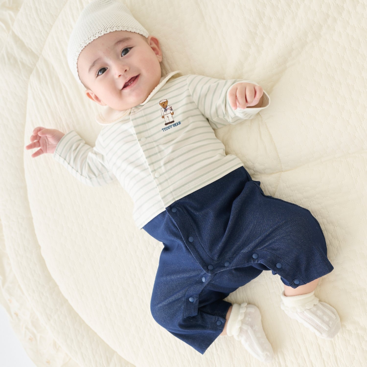 【TeddyBear】セーラーくまカバーオール