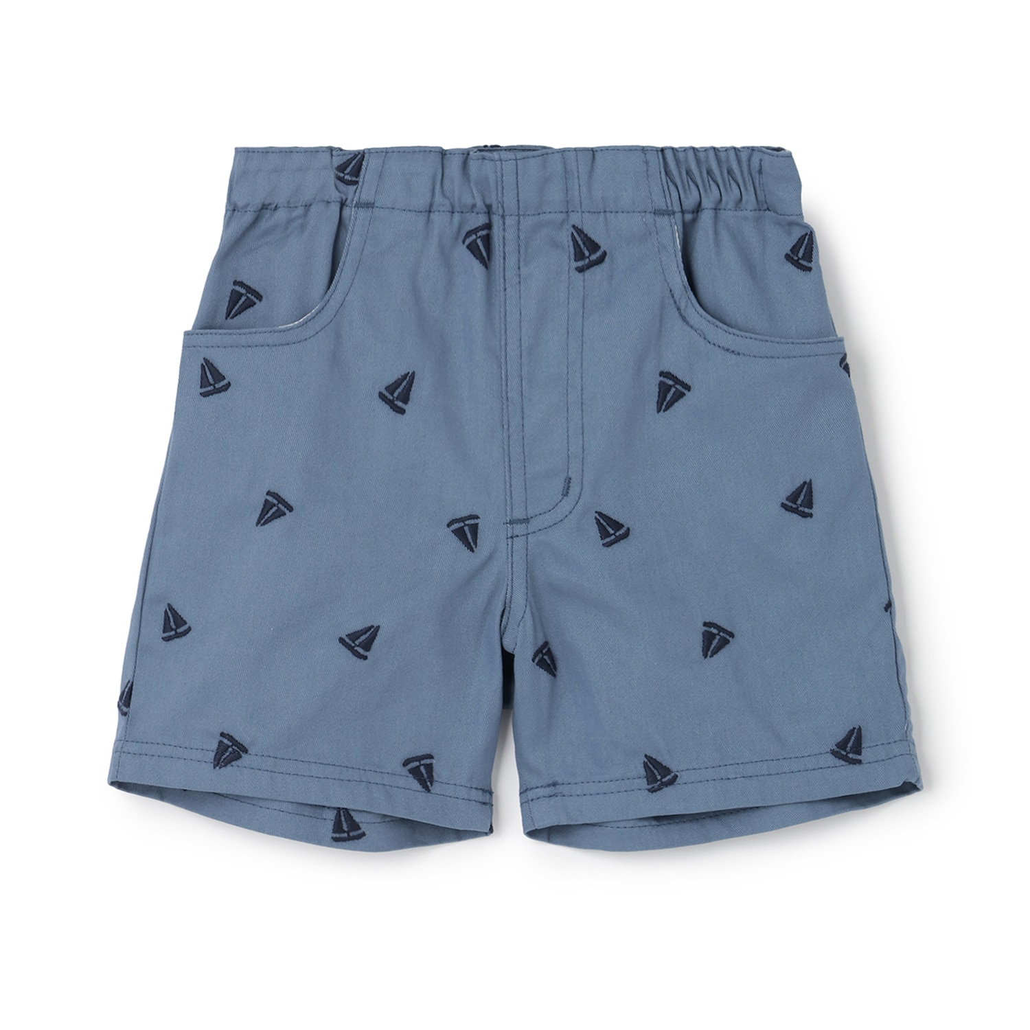 刺しゅう柄ハーフパンツ