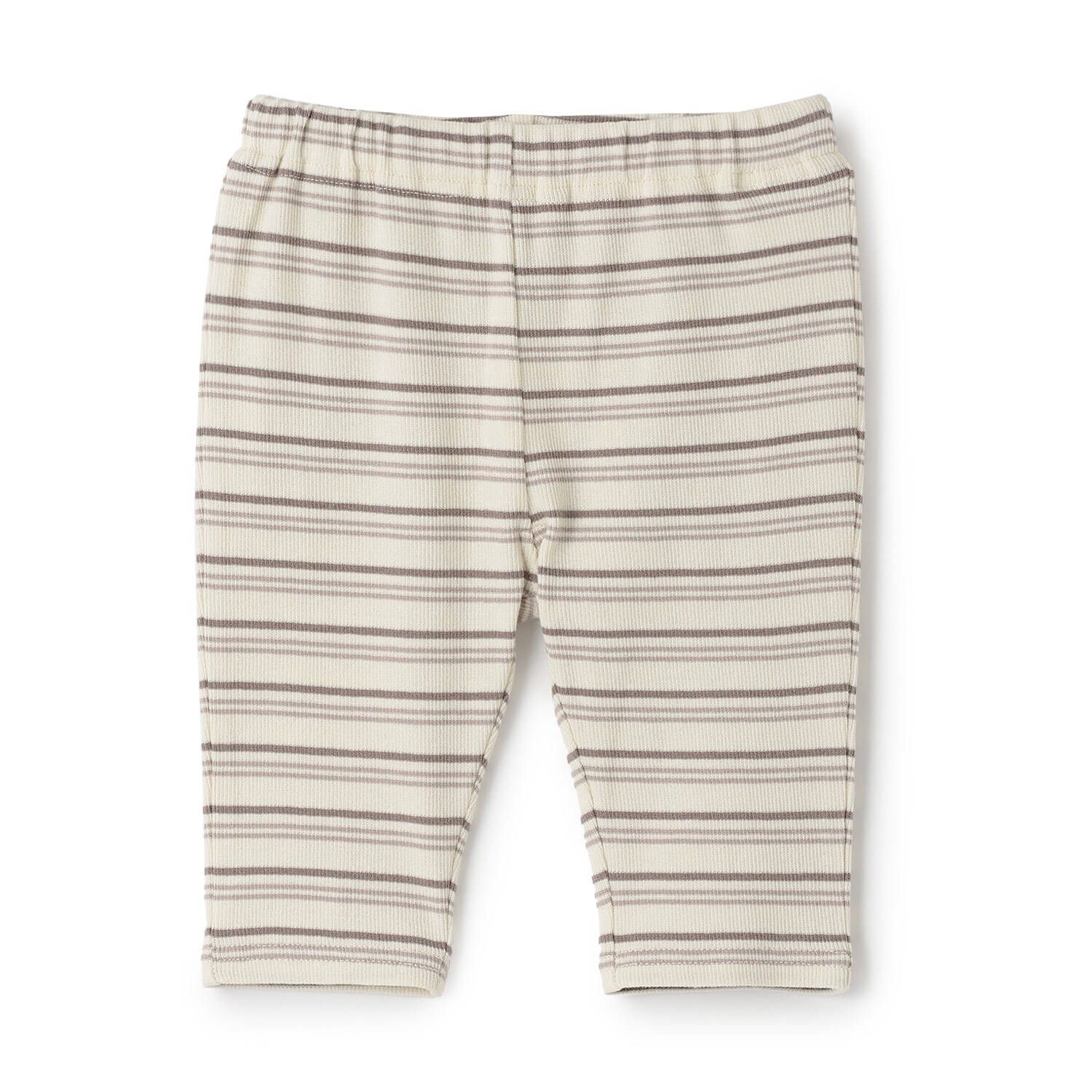 【接触冷感】ボーダーテレコ7分丈レギンス