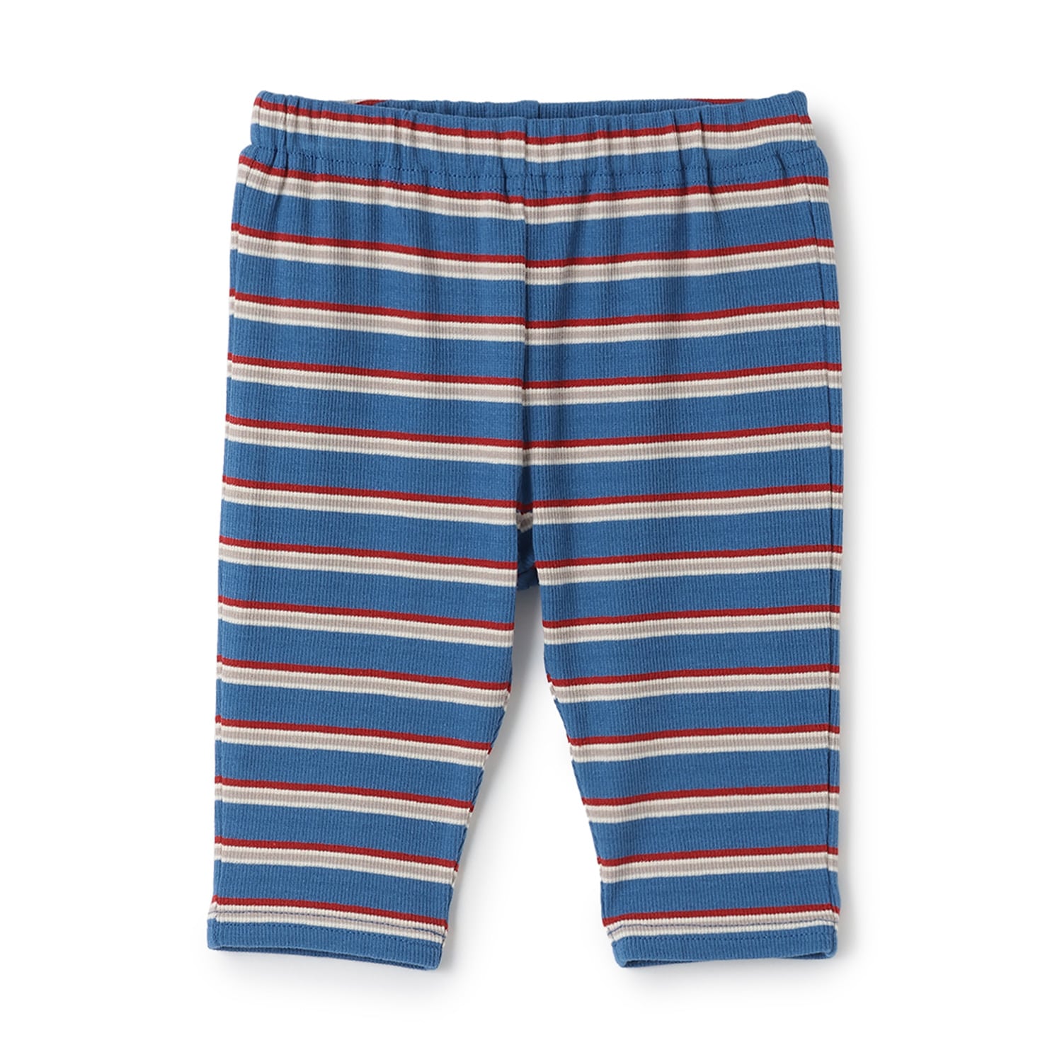 【接触冷感】ボーダーテレコ7分丈レギンス