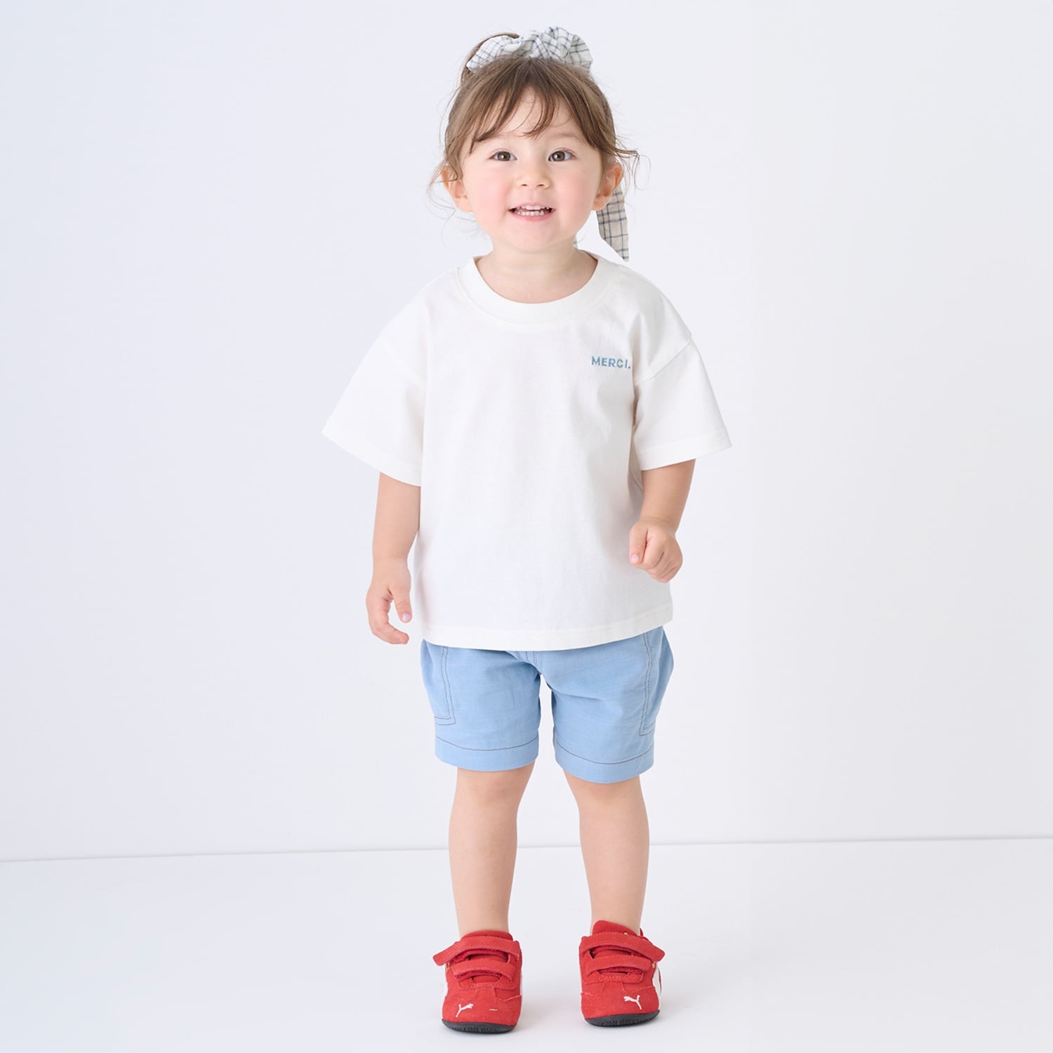 綿レーヨン布帛ショートパンツ