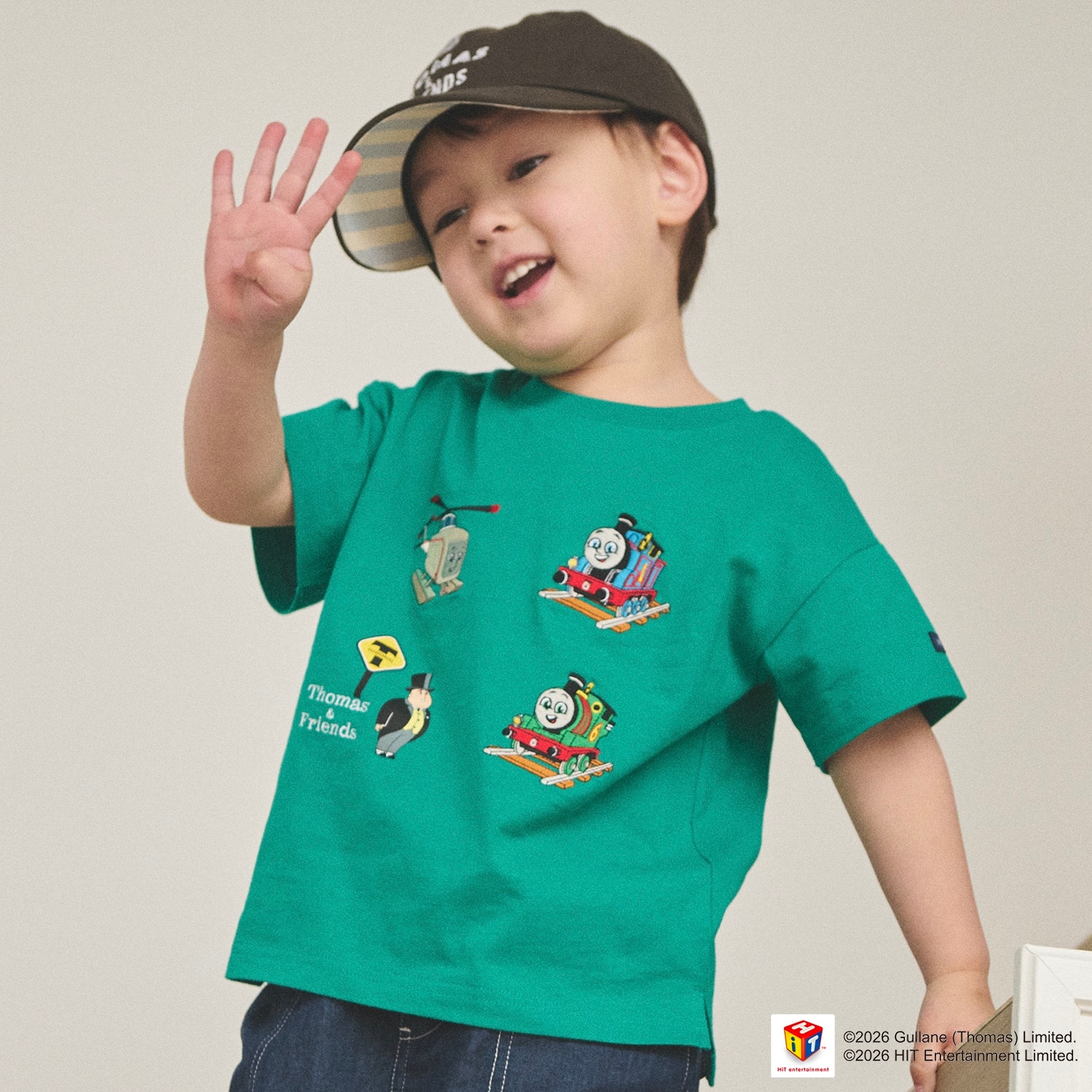 【3月13日発売予定】【きかんしゃトーマス】刺しゅう半袖Tシャツ