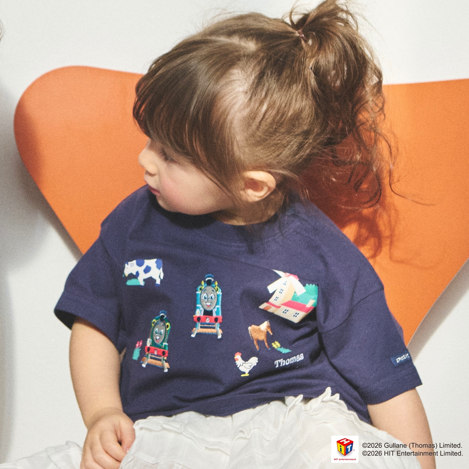 【3月13日発売予定】【きかんしゃトーマス】刺しゅう半袖Tシャツ