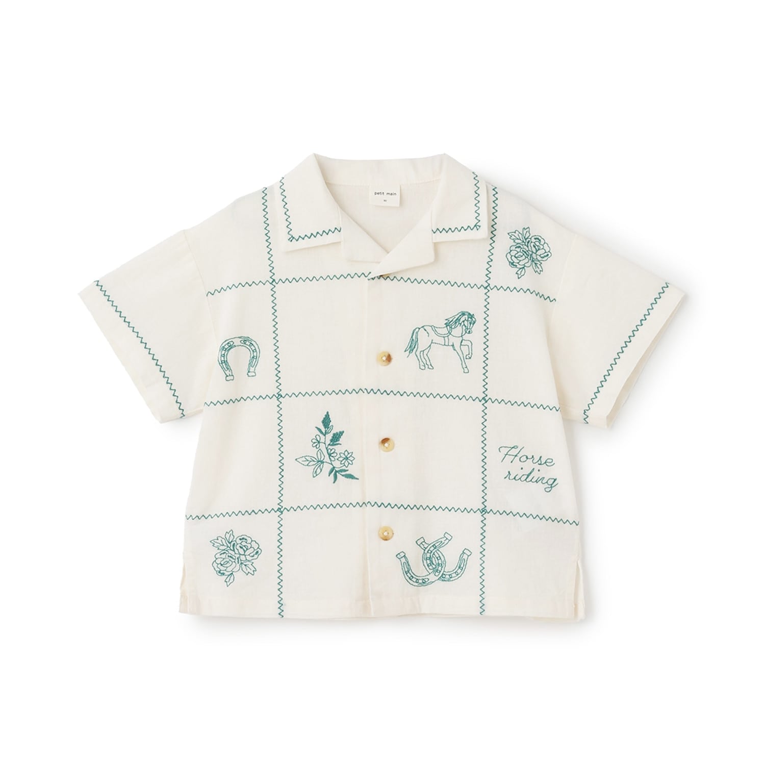 【リンク】インド綿刺しゅうシャツ