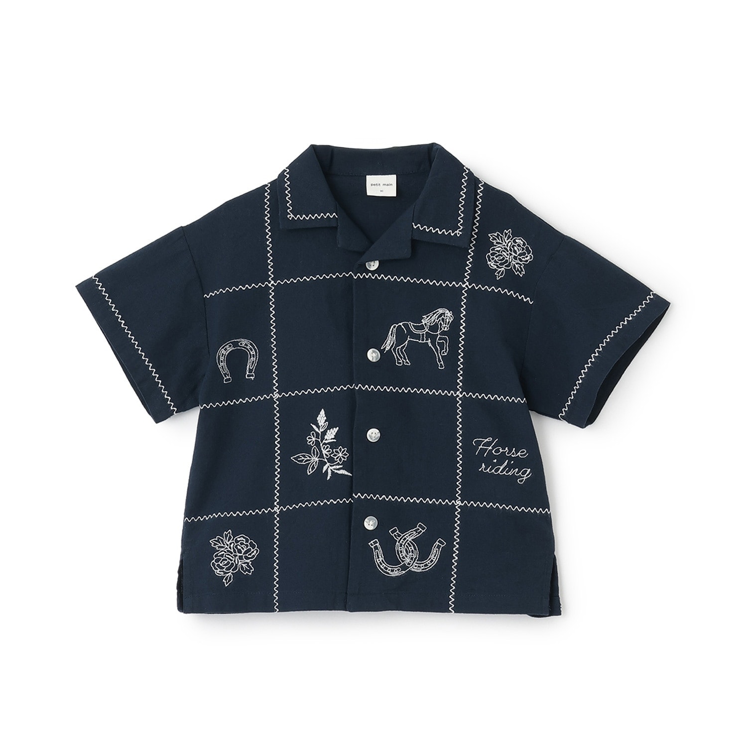 【リンク】インド綿刺しゅうシャツ