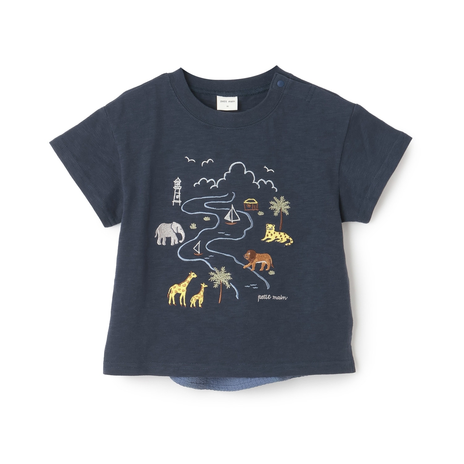 サファリ刺しゅう半袖Tシャツ