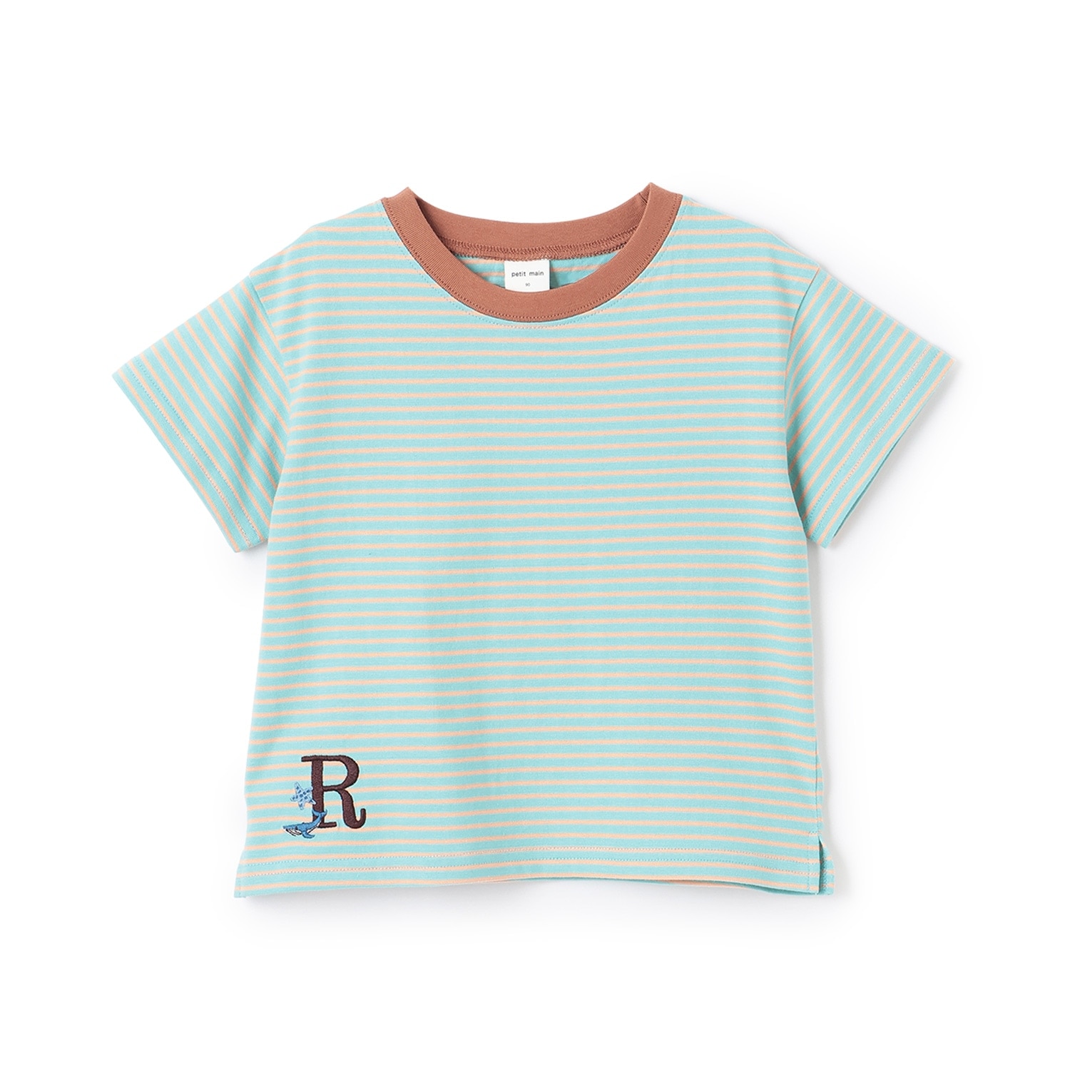 【防汚】カラーボーダー半袖Tシャツ