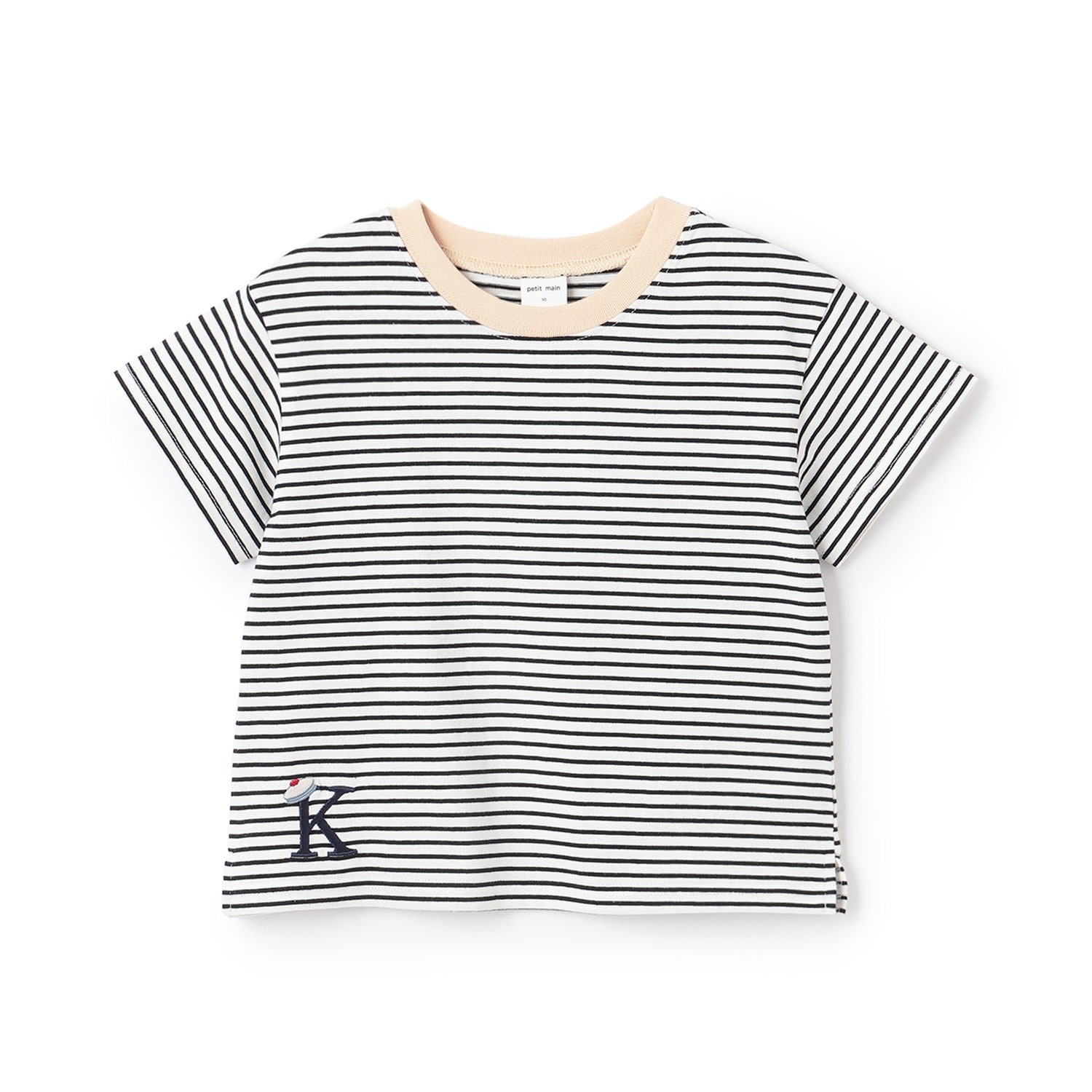 【防汚】カラーボーダー半袖Tシャツ